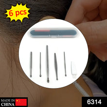 6 Pcs Stainless Steel Ear Wax Removal Tool Kit with Storage Box