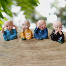 Baby Buddha Monk Showpiece Set for Home & Office Decor (4 Pc)