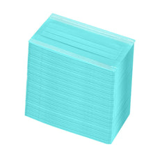 Disposable Face Mask with Nose Clip (Blue/Black, Pack of 100) for Unisex