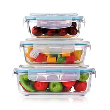 Varmora Clamp-It Rectangle Containers Set – 550ml, 1100ml, 2400ml