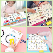 64-Page Magic Tracing Book Set – Reusable Practice Workbook for Kids | Alphabet & Number Writing | Pen Control & Preschool Learning