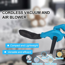 2-in-1 Handheld Air Blower & Vacuum – Portable, Battery-Operated, Multi-Use Tool with Adjustable Speed for Leaf Blowing, Garden Use, Car Interior & Dust Cleaning