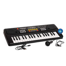 Kids Piano Keyboard Toy with Mic – USB Powered (Black)