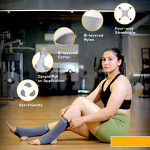 Ankle Compression Support Joint Pain Relief, Sprains, Tendonitis Reduce, For Men & Women - 1 Pair (Blue) (Large - Delux)