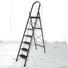7-Step Folding Ladder – Sturdy Steel, Anti-Skid Safety Steps