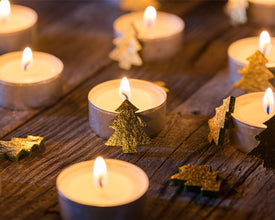 Tea Light Candles – 50 Pack, 4+ Hour Unscented Smokeless Tealights for Home & Events