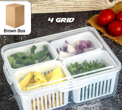 Fridge Storage Box – Freezer & Kitchen Organizer for Vegetables & Food (1 Pc)