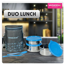 Varmora SS Jumbo Trio Tiffin Set – 3 Steel Containers with Bag