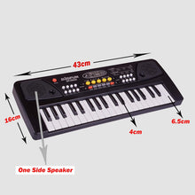 Kids Piano Keyboard Toy with Mic – USB Powered (Black)