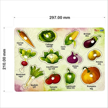 TodFod Wooden Puzzle Board – Vegetables Learning Toy