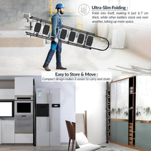 7-Step Folding Ladder – Sturdy Steel, Anti-Skid Safety Steps