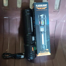 USB Rechargeable LED Zoom Torch Light with High Lumens (1 Pc)