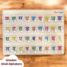 TodFod Wooden Hindi Alphabet Puzzle for Kids