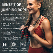 High-Speed Skipping Rope with Foam Padded Handles (1 Pc)