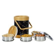 Varmora Jumbo Cosmic Insulated Lunch Box – 4 Tier Stainless Steel Tiffin Set