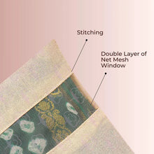 Zip Closure Saree Storage Bag (14.5×16.5 Cm, 1 Pc)