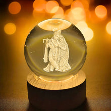 3D Crystal Ball Night Lamp for Bedroom & Home Decor (1 Pc)