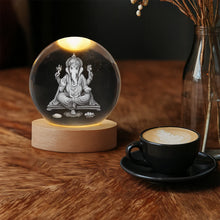 3D Crystal Ball Night Lamp for Bedroom & Home Decor (1 Pc)