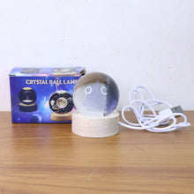 3D Crystal Ball Night Lamp for Bedroom & Home Decor (1 Pc)