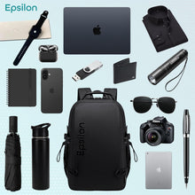 Epsilon Laptop Backpack for Men Women 25L Lightweight Water-resistant Medium Size Casual Backpack 15.6-inch Laptop Bag 5 Pockets Sleek for College Office Daypack