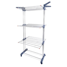 3-Tier Clothes Drying Rack with Wheels | Foldable Laundry Stand for Indoor & Balcony Use