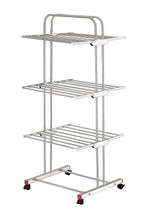 Stainless Steel 3-Tier Foldable Drying Stand – Heavy Duty & Space-Saving