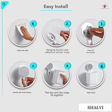 Self-Adhesive Wall Mount Toothbrush Holder – for Toothbrush, Toothpaste, Razor & More (1 Pc)