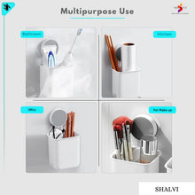Self-Adhesive Wall Mount Toothbrush Holder – for Toothbrush, Toothpaste, Razor & More (1 Pc)