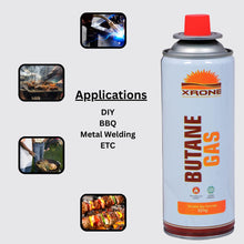 Butane Gas Can for Camping Stoves | High-Pressure Portable Refill for Gas Torches & Flame Lighters | Ideal for Welding & Outdoor Use (Pack of 1)