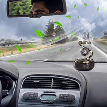 Solar-Powered Car Air Freshener – Refillable Dashboard Aroma Diffuser with Auto-Rotation, Stylish Interior Accessory (Pack of 1)