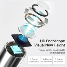 Smart Ear Cleaner Kit with HD Camera & WiFi – 6 LED Endoscope Tool for Android/iOS + 11 Free Silicone Tips (White)