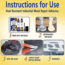 AB Glue - Repair of Metal, Plastic, Aluminum, Chrome & Stainless Steel (2 Tubes Set)