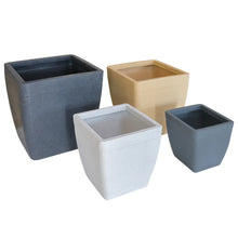 Roto Dove White Square Planter
