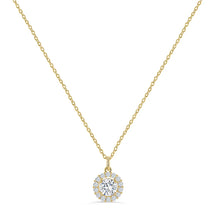 Round Silver Golden-Plated Pendant