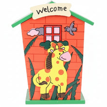 Cartoon house shaped piggy bank
