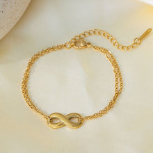 Minimal Elegant Wrist Infinity Bracelet