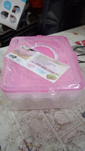 2Layer, 32 Grid Egg Tray with Lid Egg Carrier Holder for Refrigerator, Food Storage Container with Handle (1 Pc )