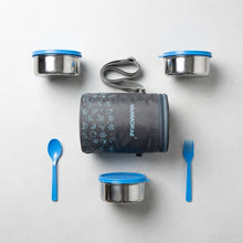 Varmora SS Jumbo Trio Tiffin Set – 3 Steel Containers with Bag