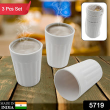 Small Plastic Coffee / Tea Cups Reusable Plastic Cup (3 Pcs Set)