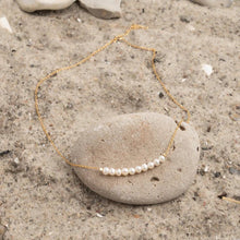 Golden Pearl Pendant Necklace