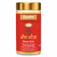 Flirron Red Rose Golden Dhoop Stick - 100 Gm