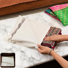 Zip Closure Saree Storage Bag (14.5×16.5 Cm, 1 Pc)