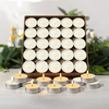Tea Light Candles – 50 Pack, 4+ Hour Unscented Smokeless Tealights for Home & Events