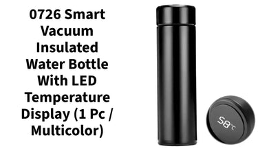 0726 Smart Vacuum Insulated Water Bottle with LED Temperature Display (1 Pc / Multicolor) by@Outfy