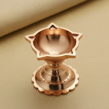 Brass Diya Without Handle | Compact Pooja Oil Lamp (2×1.5 Inch)